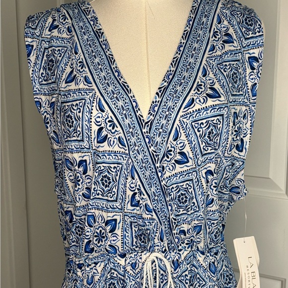 La Blanca Breeze Resortwear Tie Front Cover-Up Dress - Picture 3 of 7